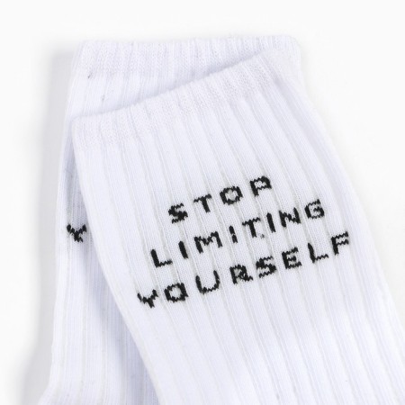 Women's socks minku "stop" color white, rr 38-39 (25 cm)-1