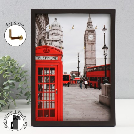 Open "London" Key 5 hooks, 23x32 cm
