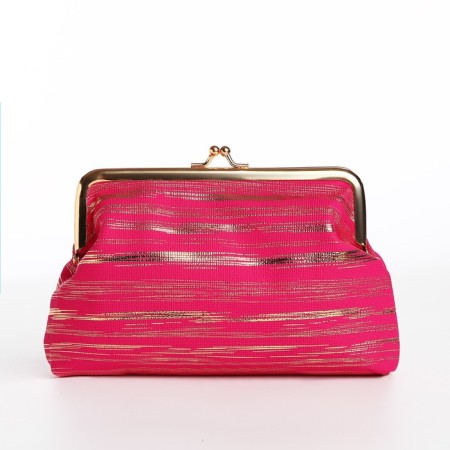Cosmetic bag, raspberry color-1