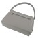 Women's bag B2824-05140, gray, genuine leather, 25x9x18 cm