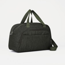 Road bag with lightning, external pocket, long belt, green color