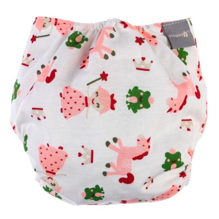 A reusable diaper with the Unicorn liner-4