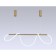 LED LED suspension with the remote control Ambrella Light, Line, FL10535, LED, 53 W, 3975LUM, 3000-6400K, Brass color