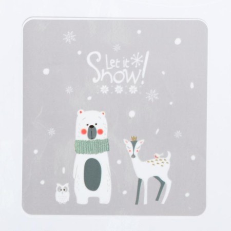 Interior plastic sticker "Bear and Olenenok" 60x90 cm-2