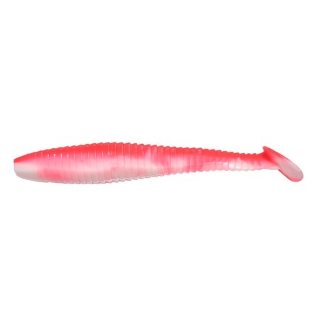 The Yaman Pro Flatter Shad vibro -heb, r.5.1 cm, color #27 - Red White, UP. 6 pcs.
