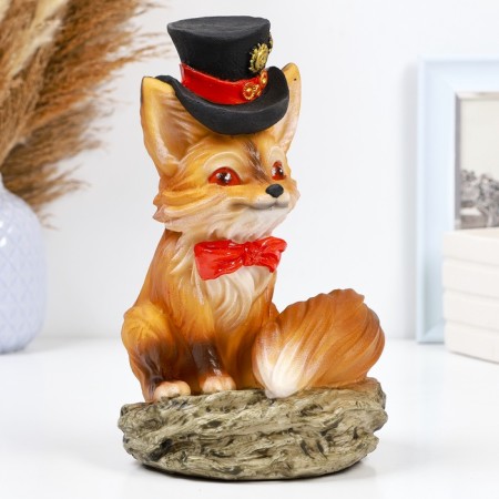 Piggy bank "Fox in the hat" 16x16x25cm