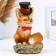 Piggy bank "Fox in the hat" 16x16x25cm