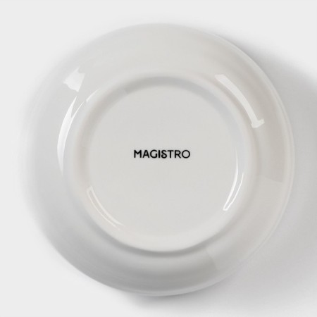 Porcelain salad Magistro "Elegy", 500 ml, d = 12.5 cm, white color-3
