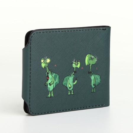 Wallet on the button, the color is green-1