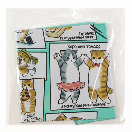 Foil balloon 18 "cats", circle, set of 5 pcs.-1
