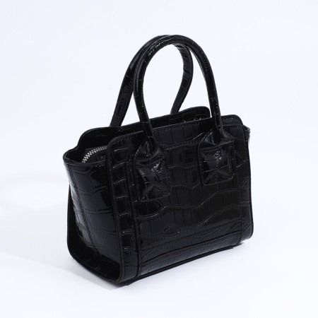 Bag Female Tout with zipper, black color-1