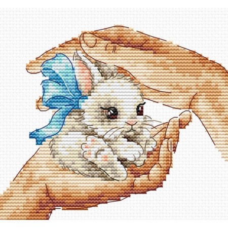 Set for embroidery with the counting cross "Careful Hands", 13x11 cm