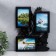 Photo frame plastic in 3 photos 10x15 cm "Lotuses" black 36x27 cm