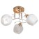 Chase "Olivia" 3x60W E27 gold, white 48x48x28cm
