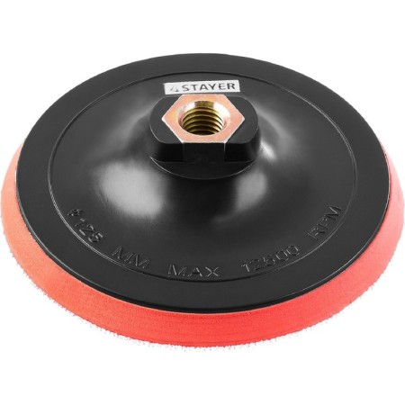 Support plate for Ushm STAYER 35744-125, M14X125 mm, Velcro, polyurethane insert