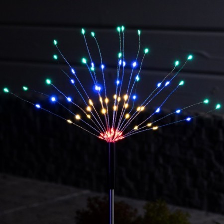 Garden lamp on the solar battery "Dandelion" 2 pcs., 78 cm, 160 LED, glow of multi-2