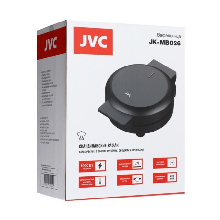 Wafer JVC JK-MB026, electric, 1000 W, D = 19 cm, anti-stick coating, black-8