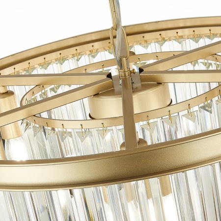 Suspended chandelier ST LUCE. SL1624.203.08. Ercolano. 6x40 W, E14, 55x55x18 cm, Shampan-5