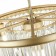 Suspended chandelier ST LUCE. SL1624.203.08. Ercolano. 6x40 W, E14, 55x55x18 cm, Shampan