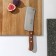 Kitchen hatchet for Carbon meat, with a wooden handle