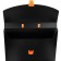 A4 portfolio folder, 700 μm, 1 department, calligrata, black with orange elements