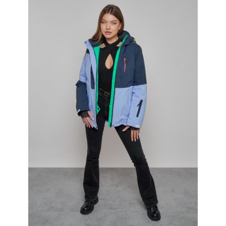 Ski jacket female, size 46, purple color-16