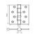 Door loop Renz 100-4bb FH SSC 4, 100*75 bearing, color Satin chromium 2 pcs