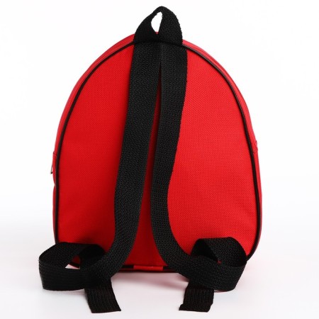 Baby backpack for the boy "Racing Machines", 23x20.5 cm, lightning department, red color-4