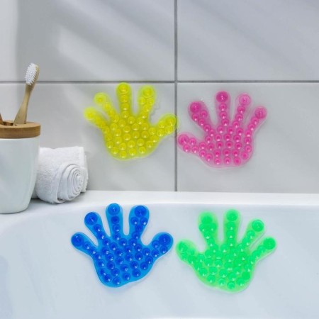 Mini - children's rug in the bath "Hand", 13 × 11 cm, color mix