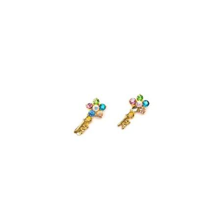 Metallic fittings Pole "Five -up Dior", gold, 2 pcs