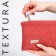 Lightning cosmetic bag, textura, pink color