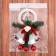 Decoration New Year's "Bells with balls and decor" 15x30 cm, white-red