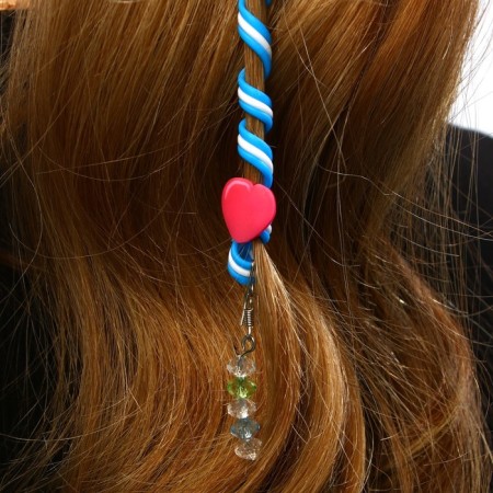 Hair decoration, spiral "for the most stylish" 22 cm-1