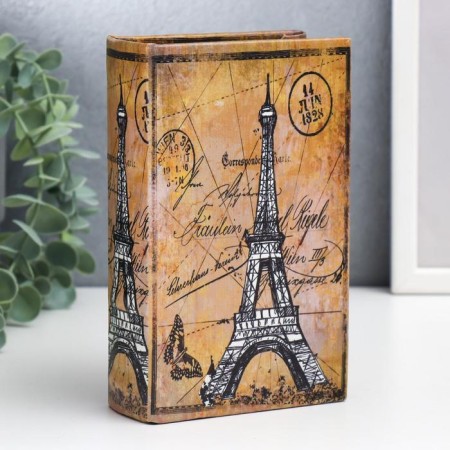 Safe wood book "Parisian Secrets" to the leatherette 17x11x5 cm