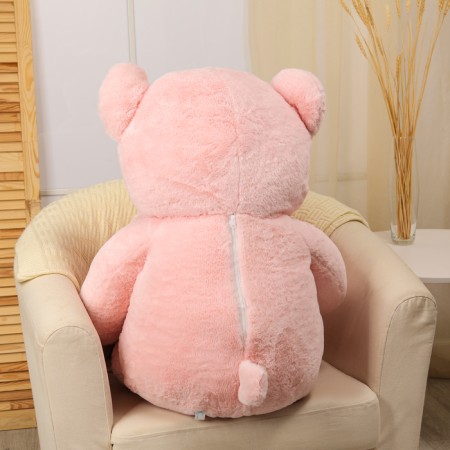 Soft toy "Bear" with heart, 115 cm, pink color-3