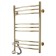 Domoterm electric heated towel rail "Calipso" P9, 500x700 mm, left, gold