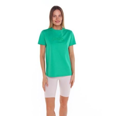 T-shirt female, dark green color, size 42-44 (m)-1
