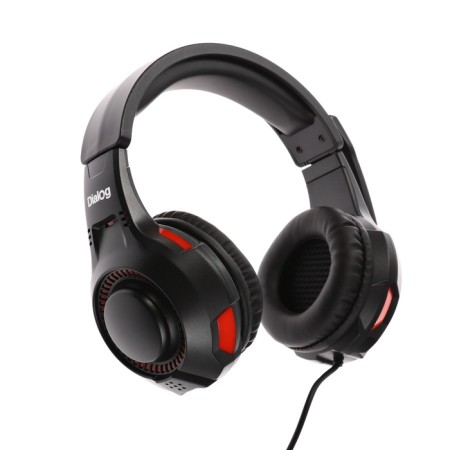 Dialog Homeline HS-M285 headphones, game, full-size, microphone, 2x3.5mm, 1.5 m, black-1