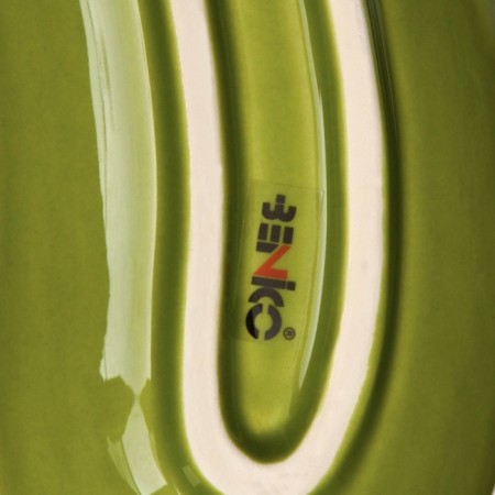 Ceramic "zucchini" plate, flat, green, 28.5 cm, 1 variety, Iran-4