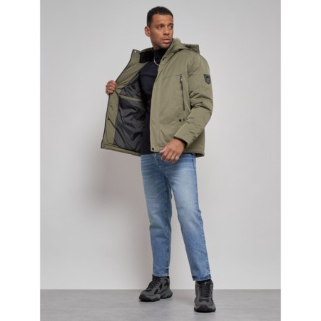 Sports male winter, size 58, khaki color-14