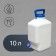 Food flash, 10 l, with a crane, "Aqualine"