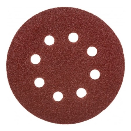Circle abrasive grinding bison 35562-125-080, perforated, P80, 125 mm, 5 pcs.-1