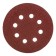 Circle abrasive grinding bison 35562-125-080, perforated, P80, 125 mm, 5 pcs.