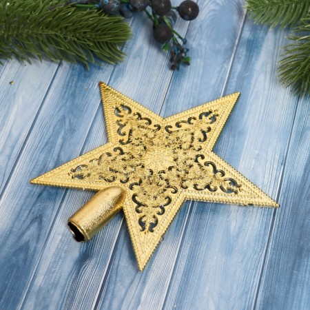 Top "Star" patterned, 15x14 cm, gold-3