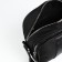 Male bag over the shoulder, Textura, artificial leather, black color