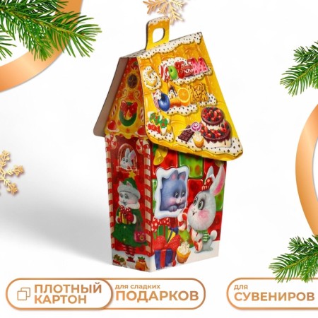 Gift box "Marmelad", Fairytale House, 14.3 x 7.2 x 28.5 cm 1pc
