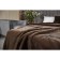 Richard blanket, size 210x230 cm, chocolate color