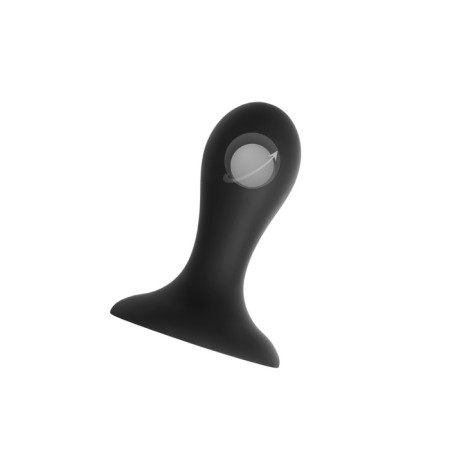 Anal sleeve Erotist Hidro S, silicone, black color, 8.5 cm-1