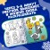 Coloring book "Draw Water. New Year", Blue Tractor