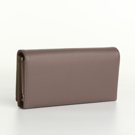 Women's wallet on magnets, gray color-1